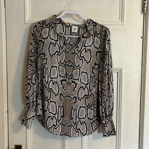 Cabi snakeskin blouse